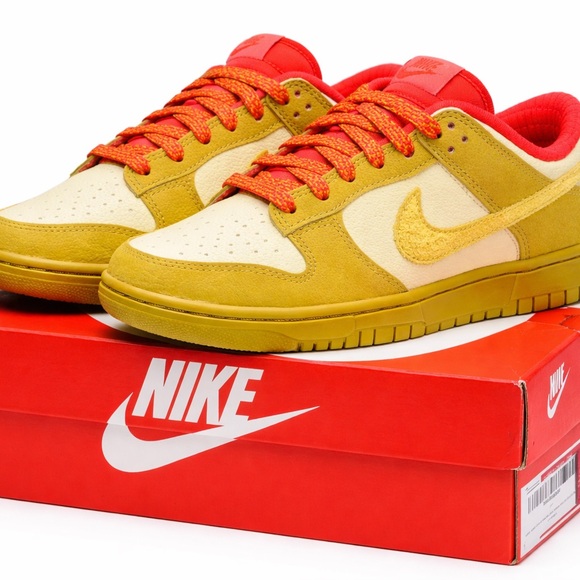 Nike Shoes - Nike Low Top Sneakers in Yellow, Cream & Red Accents
